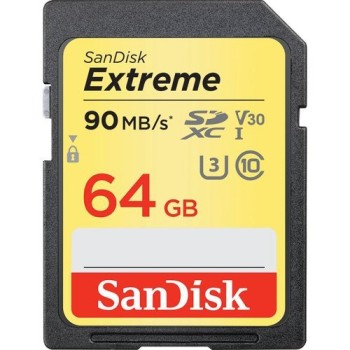 SD Card SANDISK Extreme SDXC Card 64GB UHS-I U3